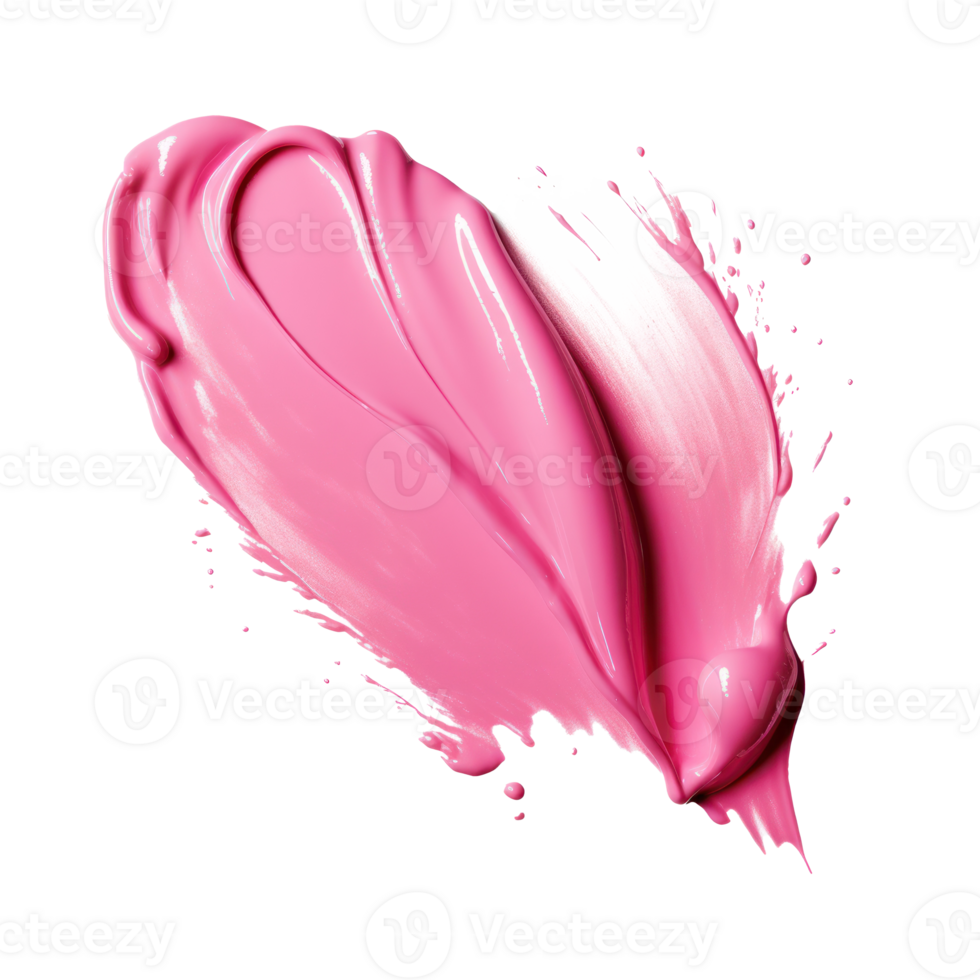 Pink Paint Brush. Dynamic Abstract Pink Brushstroke. Isolated on Background png