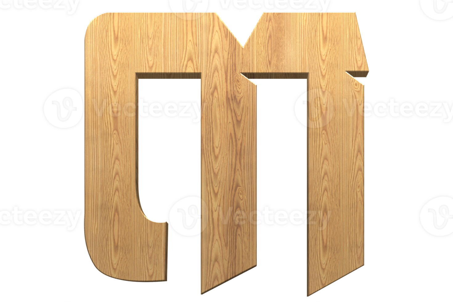 Khmer Number 3d wood png