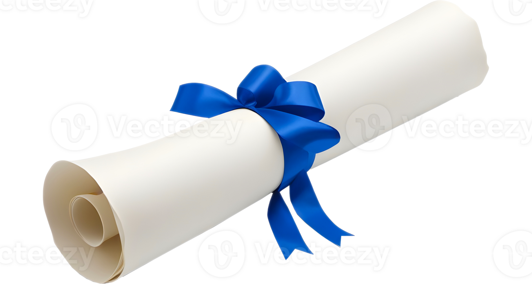 Diploma scroll with ribbon png