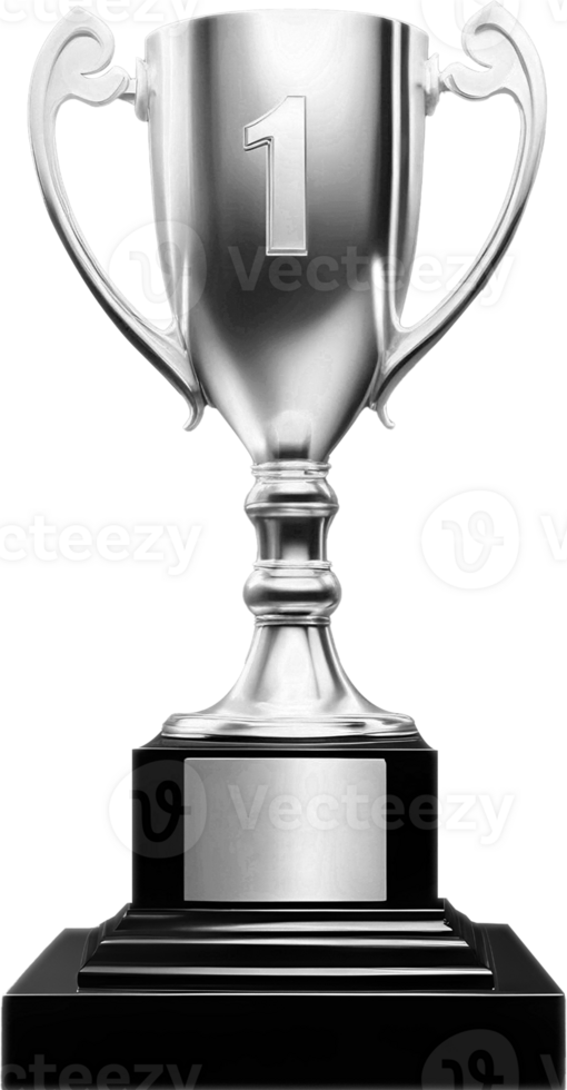 silver trophy cup png