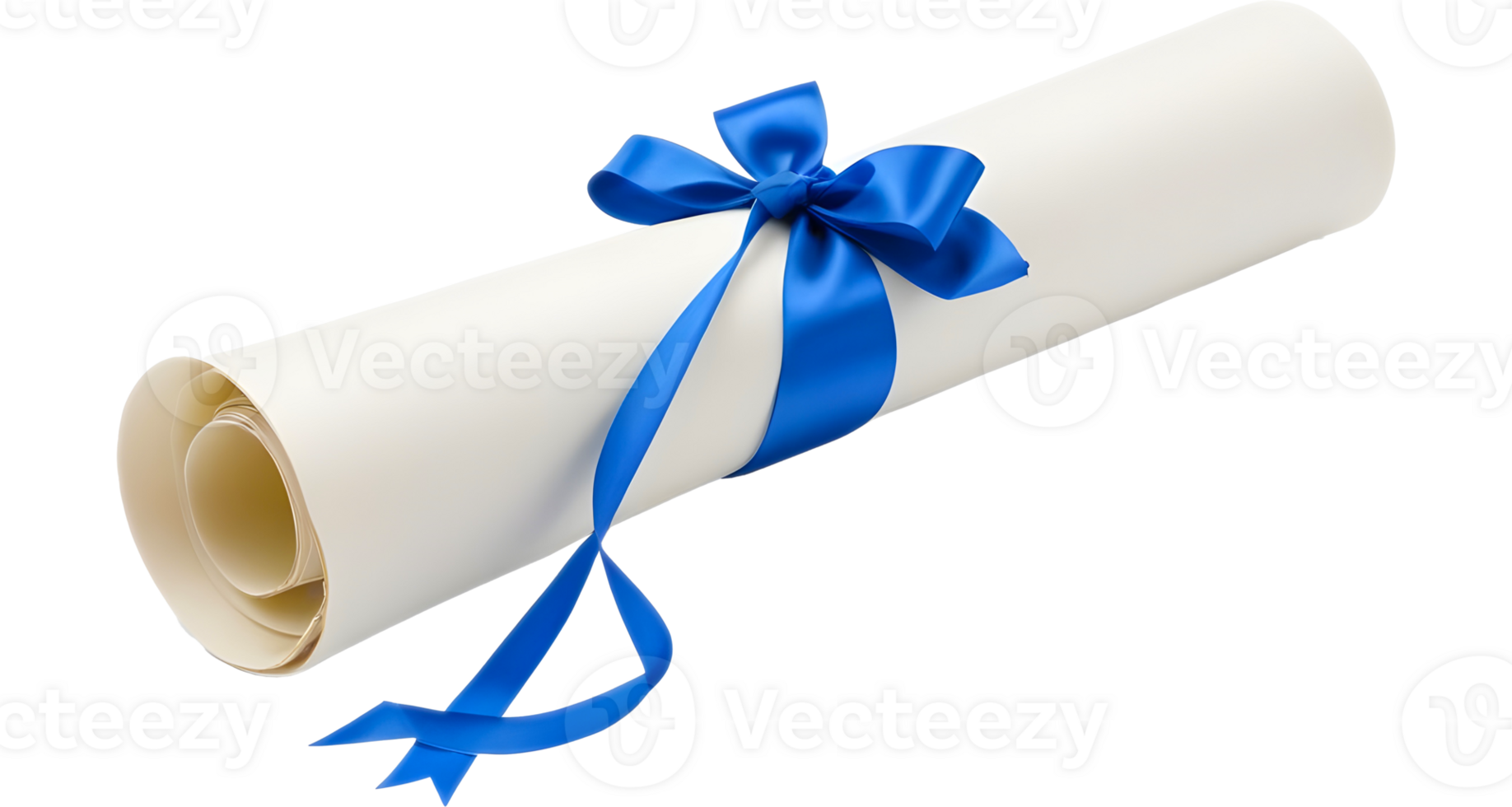 Diploma scroll with ribbon png