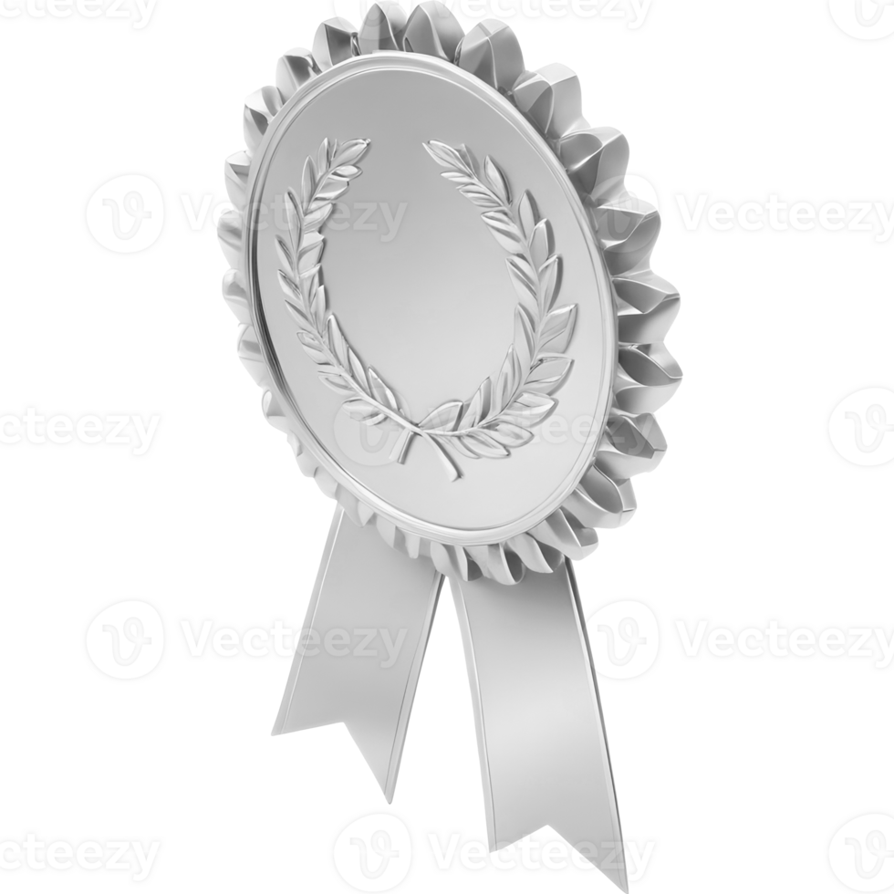 gold silver and bronze award 3d png