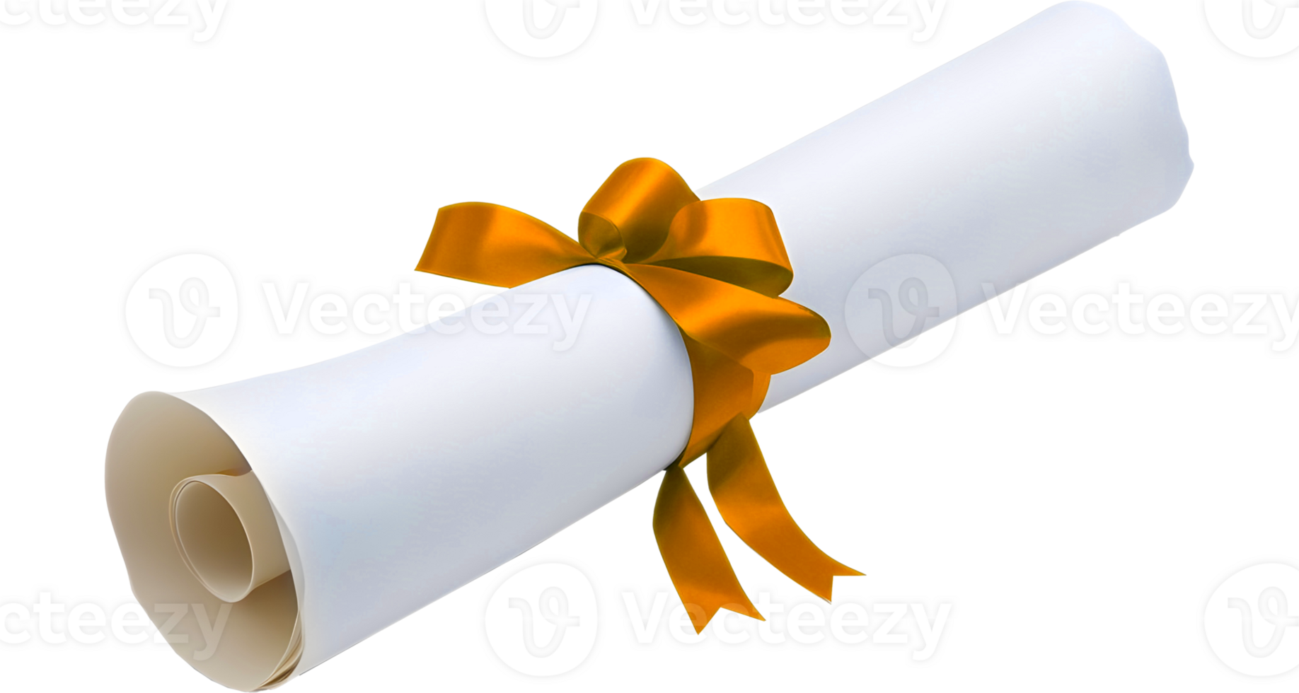 Diploma scroll with ribbon png