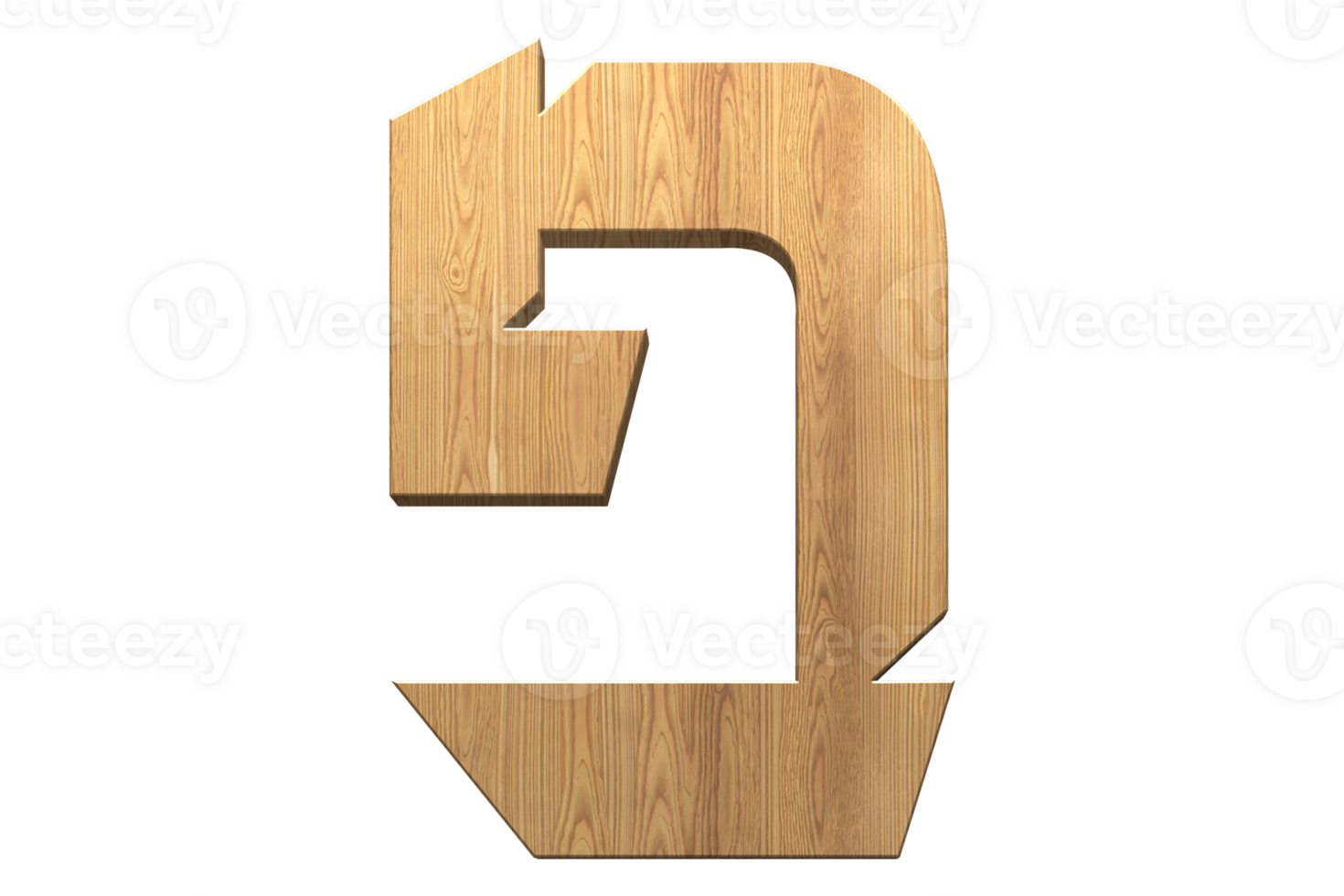 Khmer Number 3d wood png
