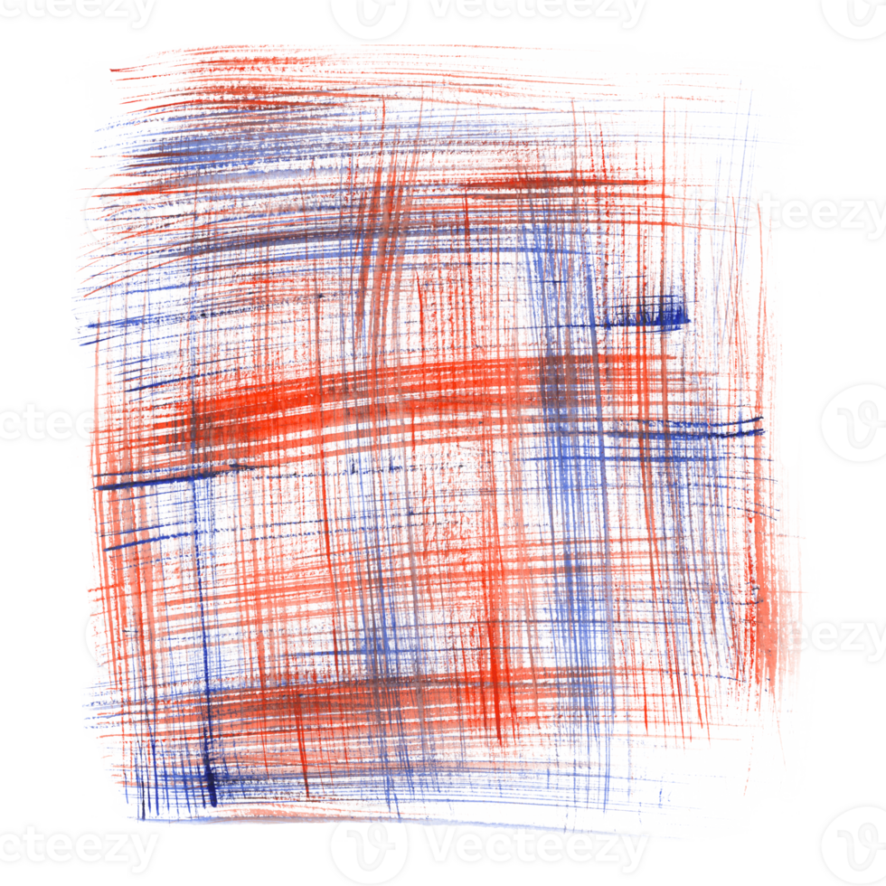 Watercolor abstract art with vibrant red and blue colors. Dynamic naive line. Visual grid. Simple elements creating a beautiful geometric dense pattern. Hand drawn painting illustration for design png