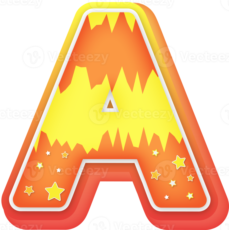 Letter A, Fantasy Alphabet Letter Text Effect png