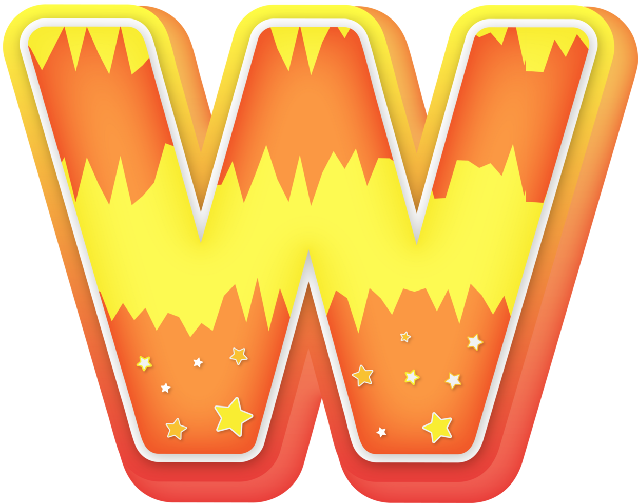 Letter W, Fantasy Alphabet Letter Text Effect png