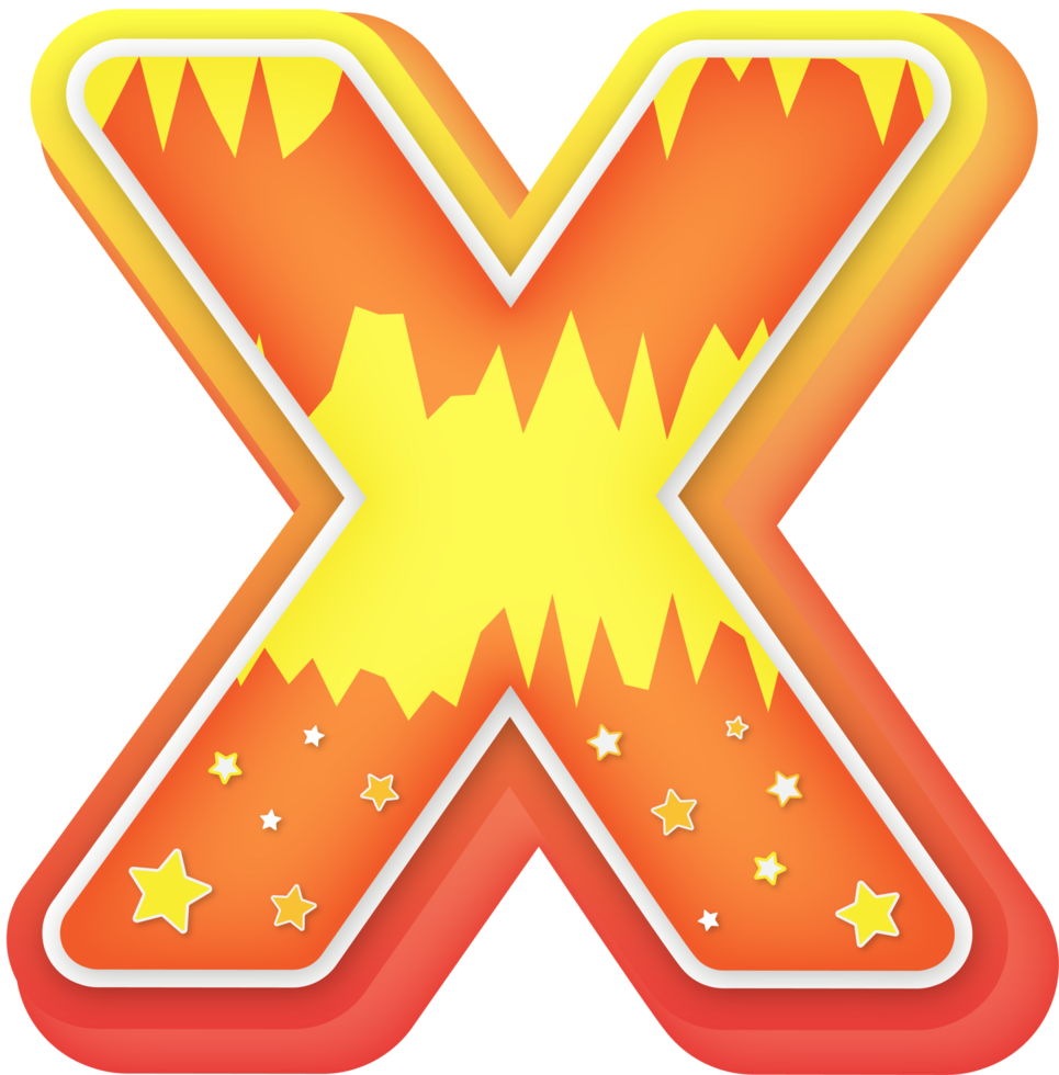 Letter X, Fantasy Alphabet Letter Text Effect png