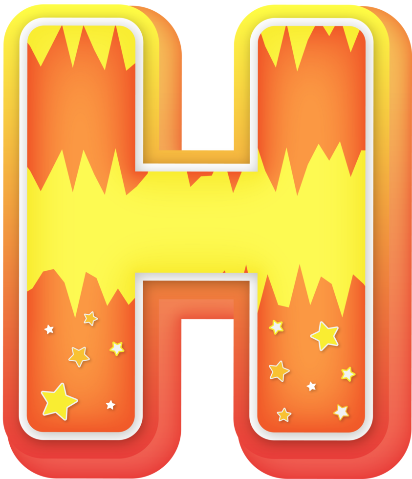 Letter H, Fantasy Alphabet Letter Text Effect png