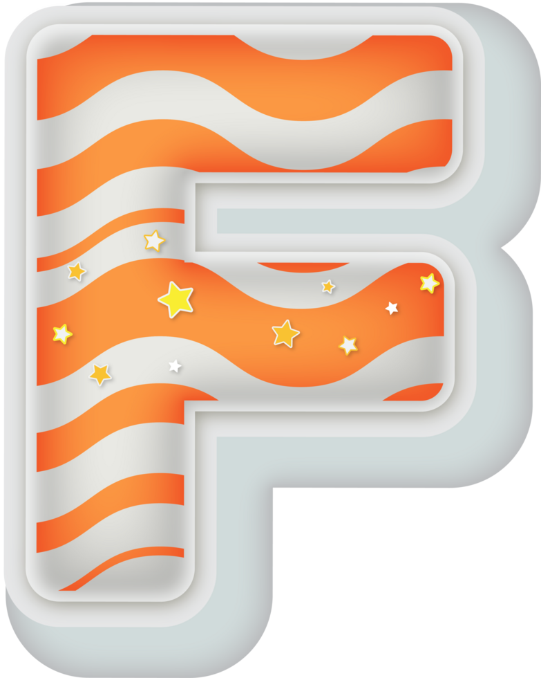 Letter F, 3d Fantasy Alphabet Letter Text Effect png