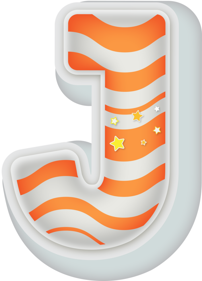 Letter J, 3d Fantasy Alphabet Letter Text Effect png