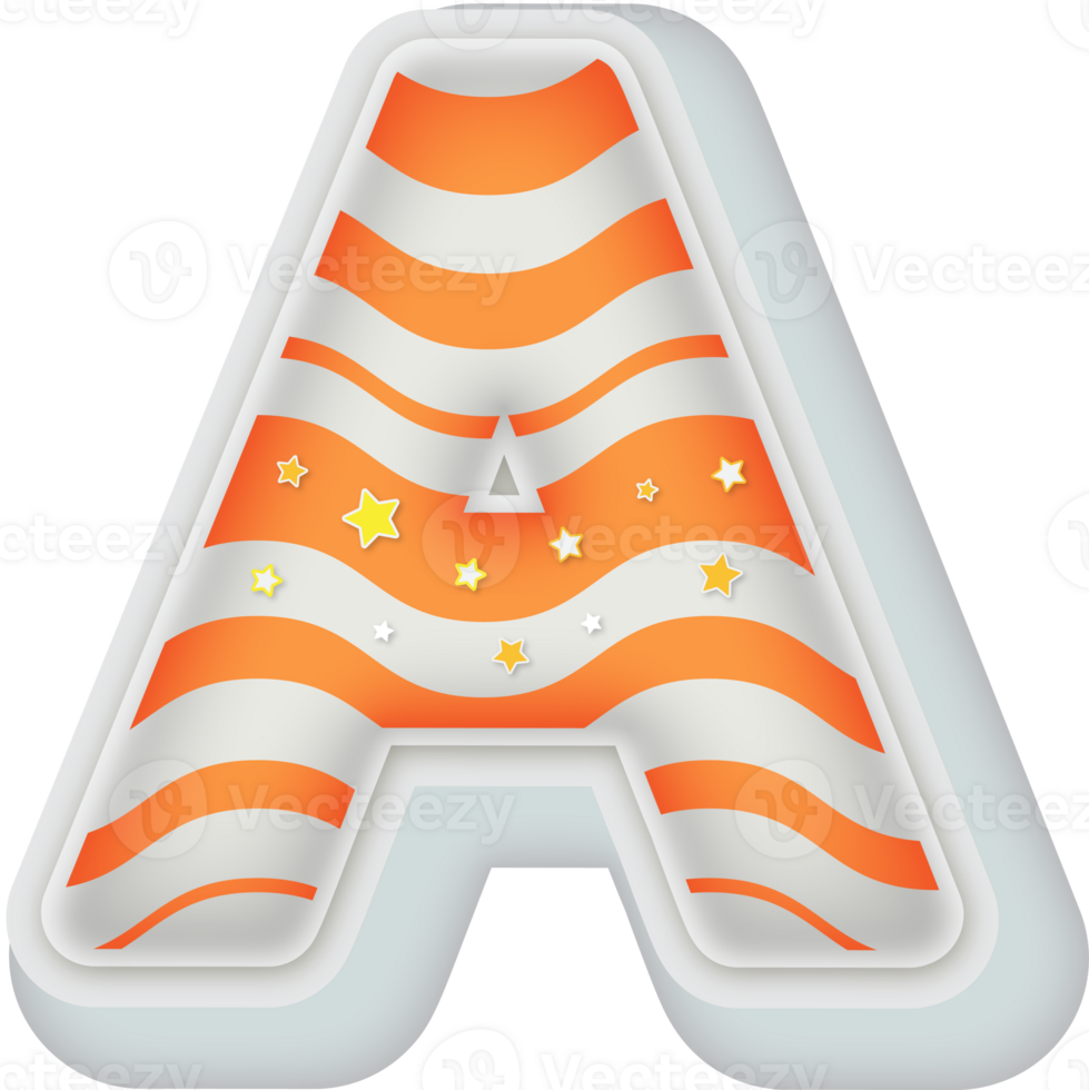 Letter A, 3d Fantasy Alphabet Letter Text Effect png