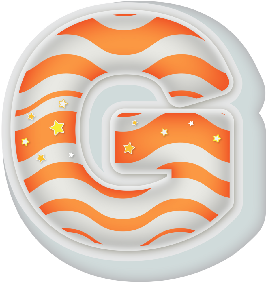 Letter G, 3d Fantasy Alphabet Letter Text Effect png