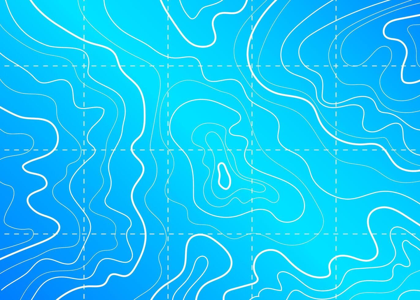 Sea and ocean contour topographic map, topography vector