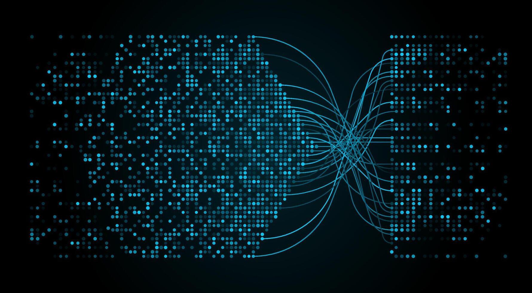 Big data visualization and information analysis vector