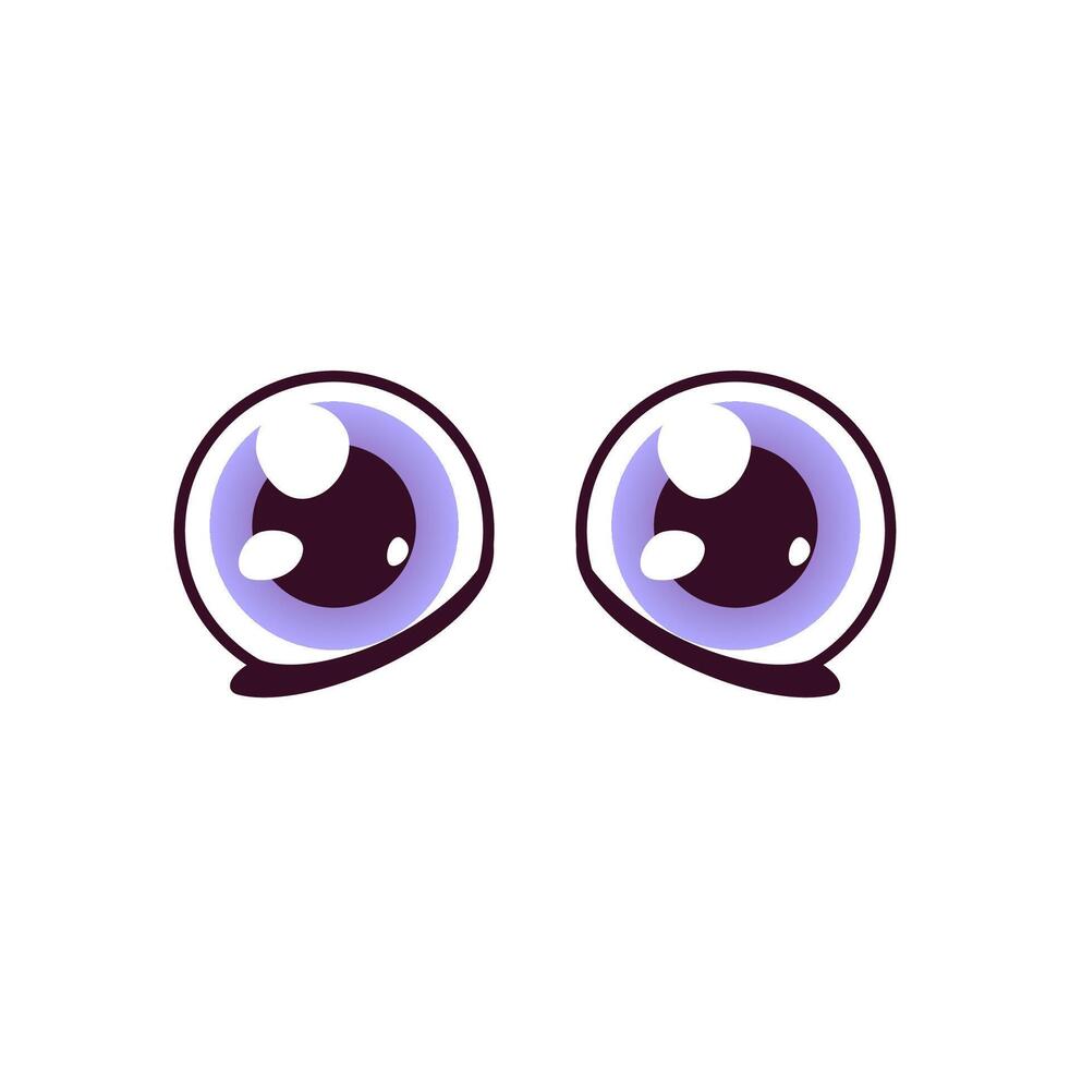 Tired, sleepy eyes for comic book character vector