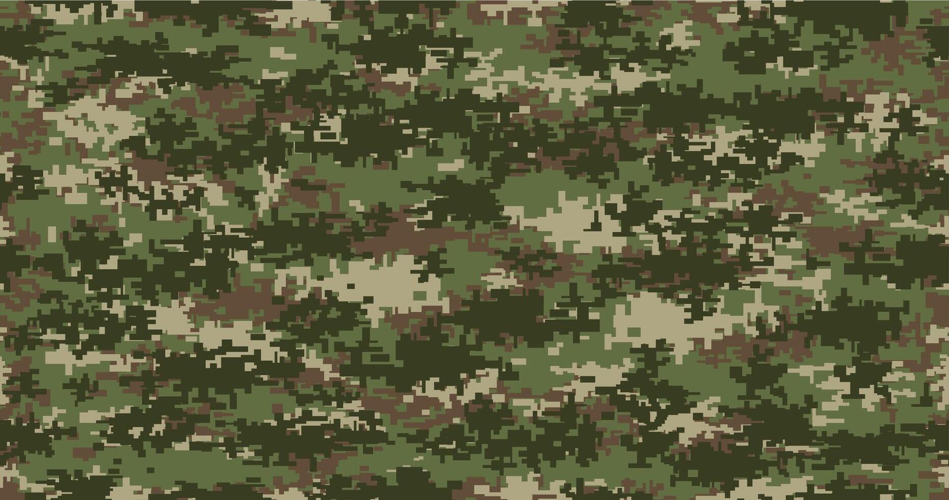 Pixel military camouflage seamless pattern vector
