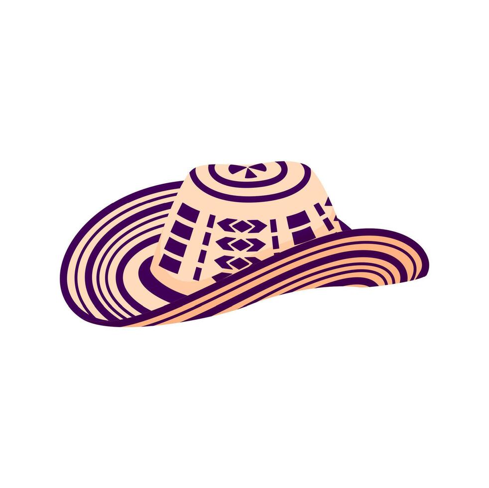 Barranquilla carnival holiday garabato hat icon vector