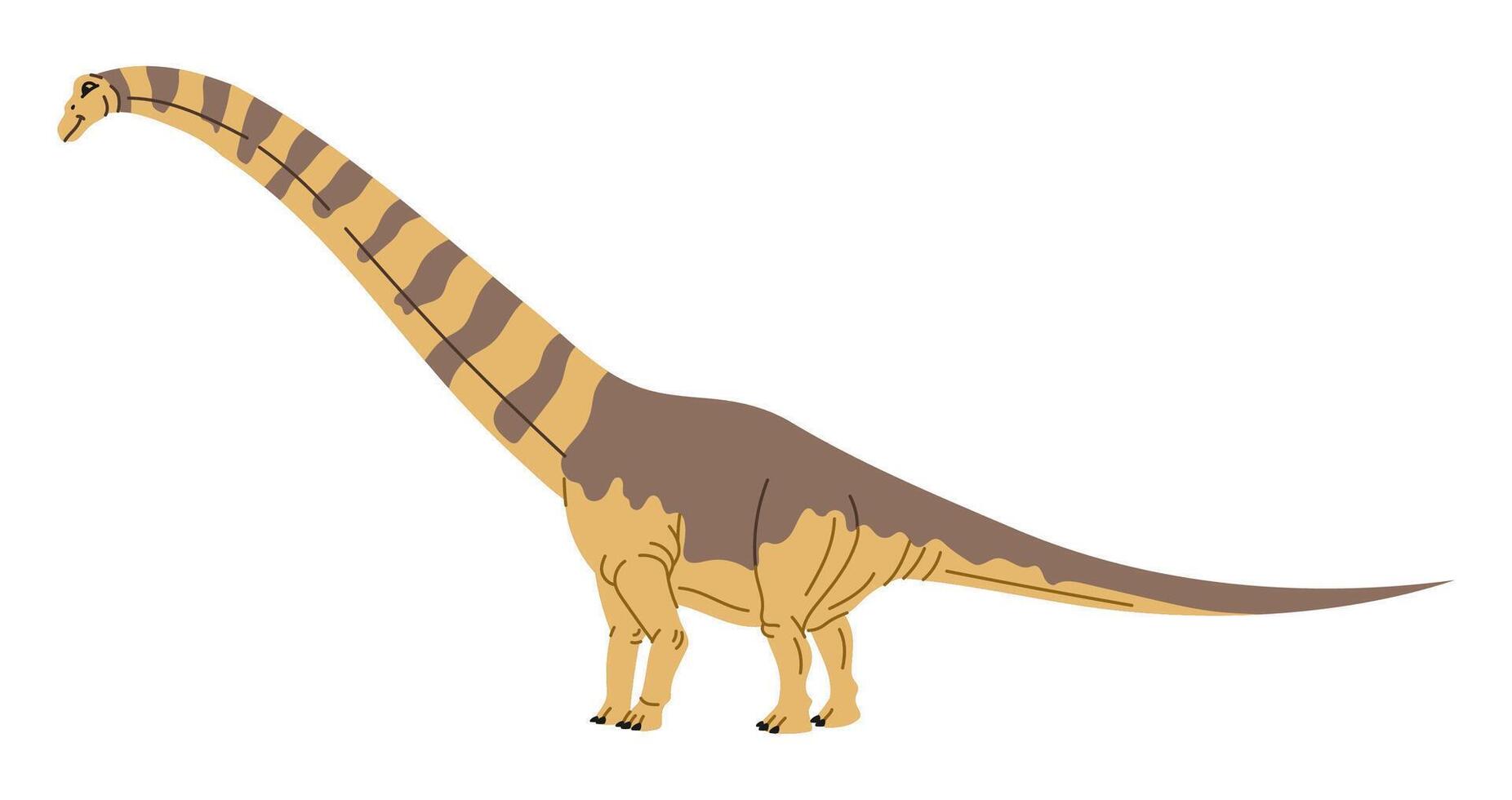 Melanorosaurus basal sauropodomorph dinosaur vector