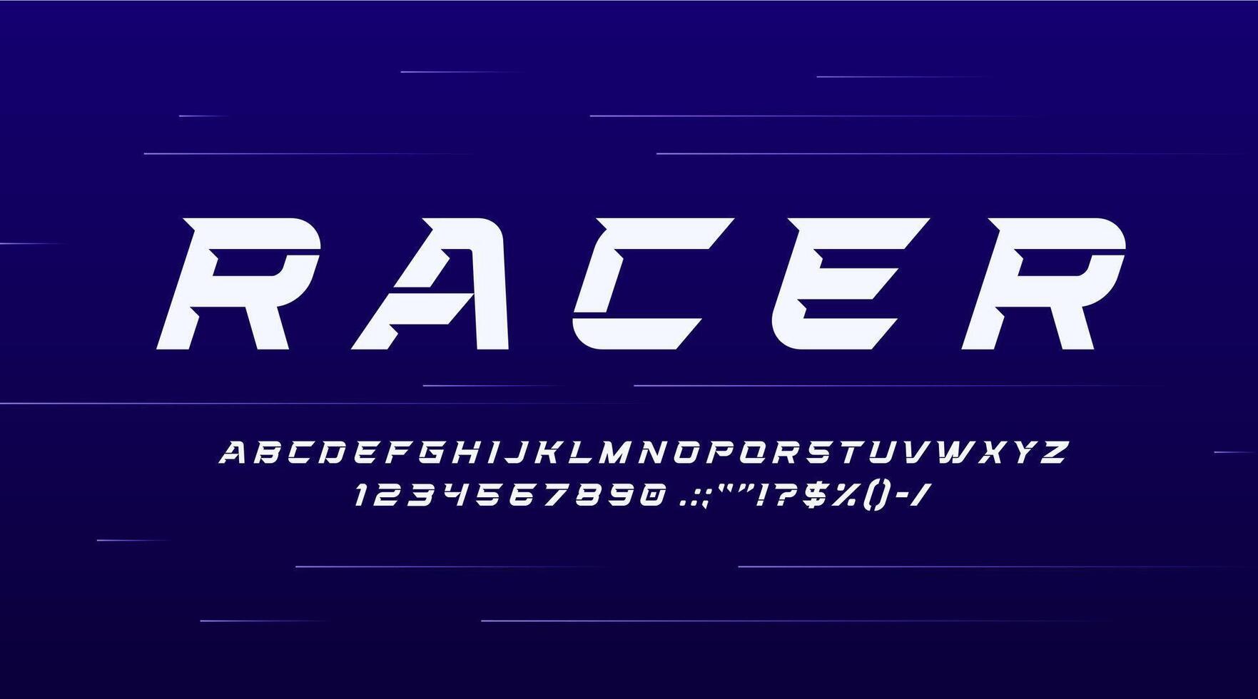 Sport modern font, strong type futuristic typeface vector