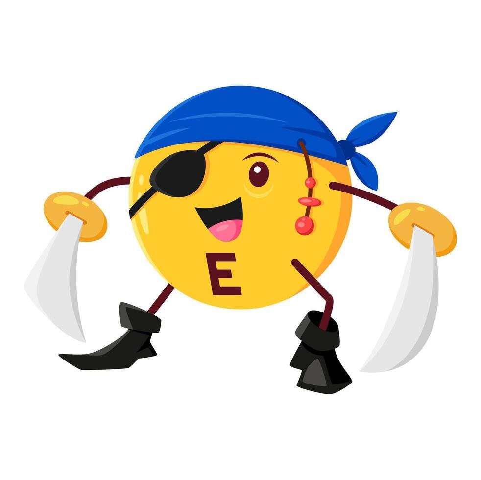 Cartoon vitamin E, tocopherol micronutrient ball vector