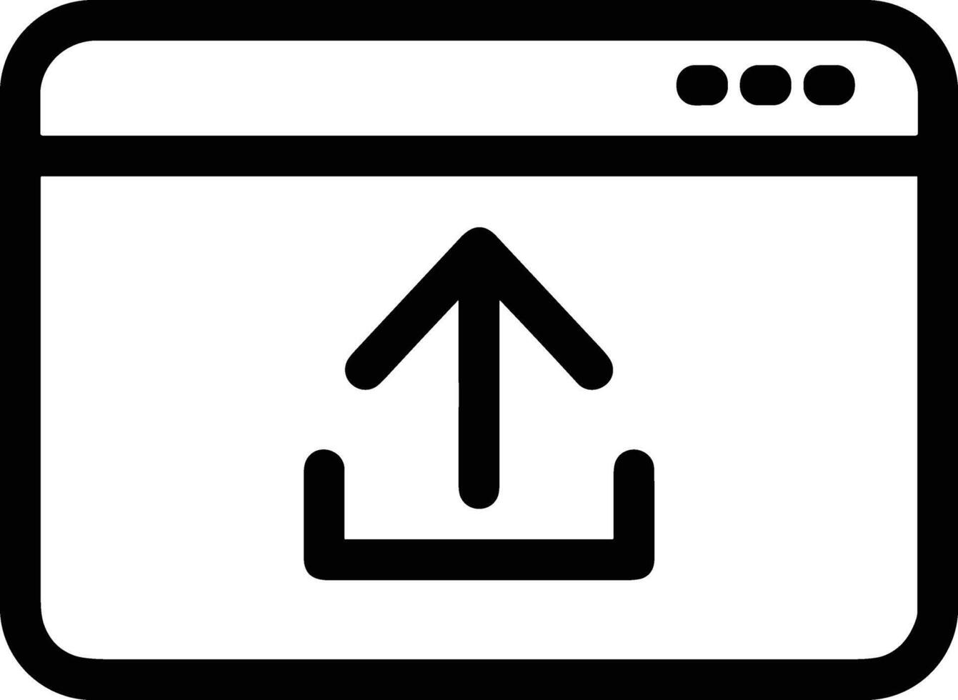 Upload icon symbol image vector