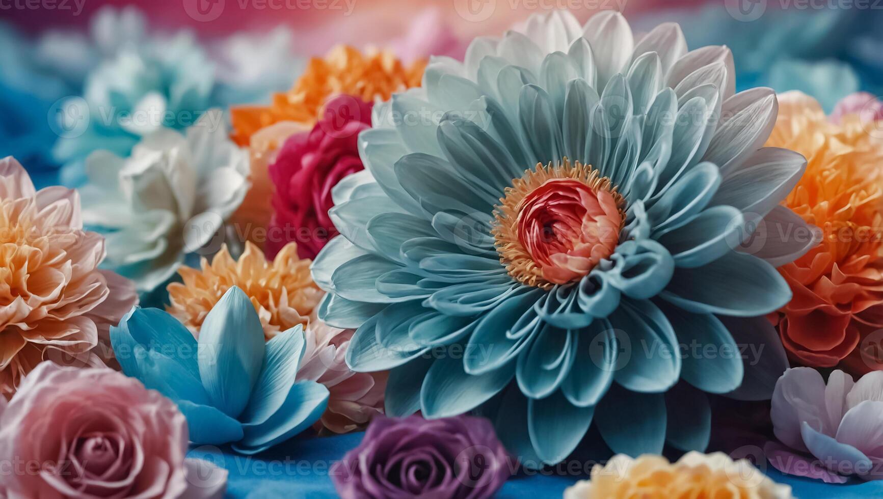 Stunning composition of flowers photo