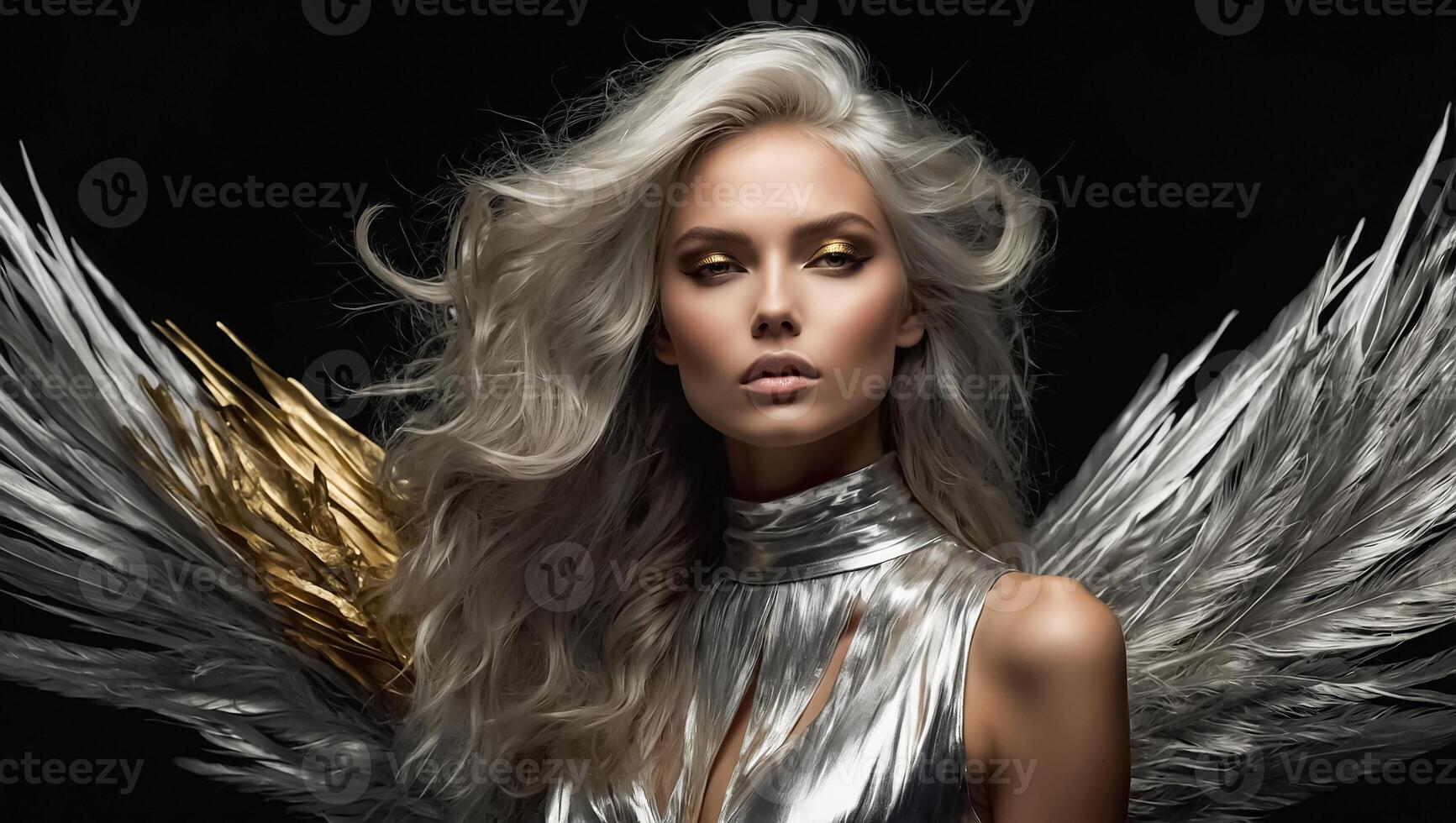 Gorgeous girl glamor portrait photo