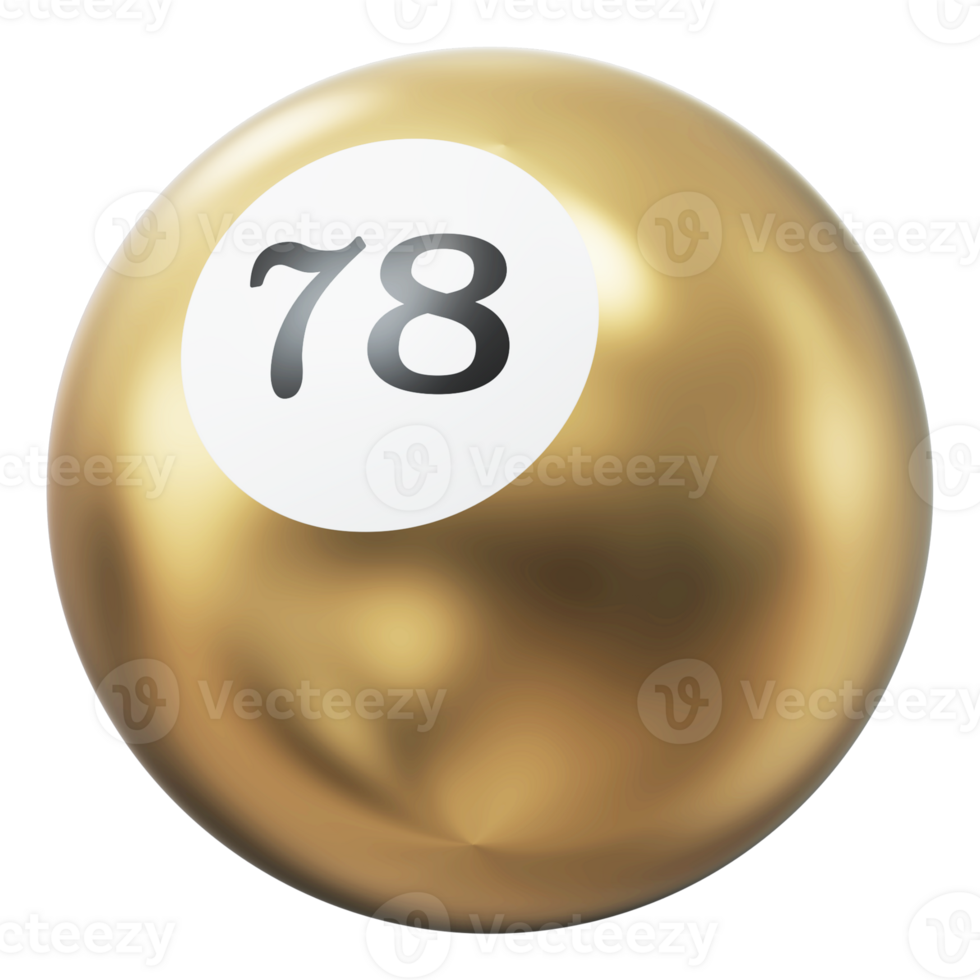 Ball 3D Icon Number 78 png