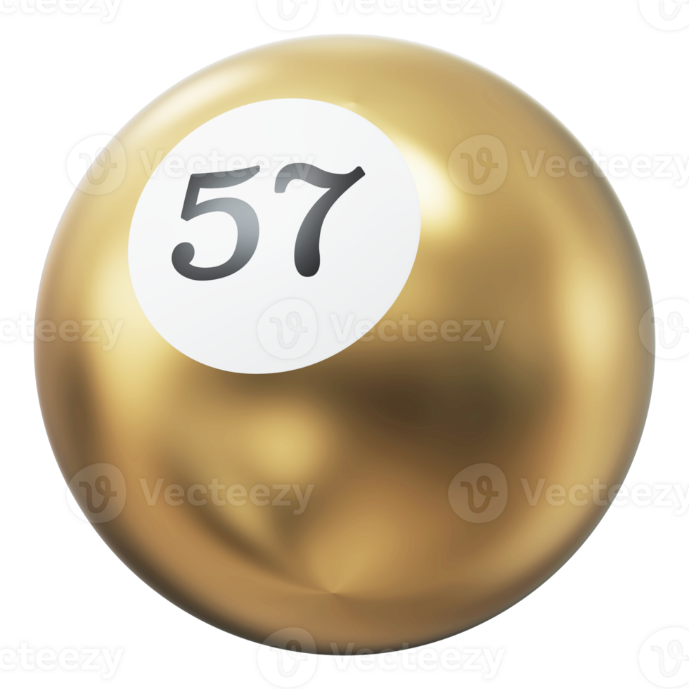 Ball 3D Icon Number 57 png