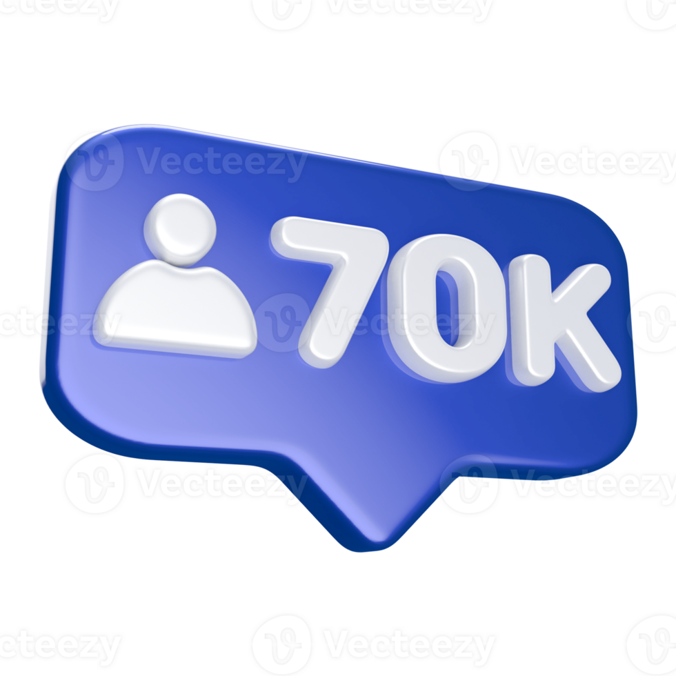 70k Follower Icon png