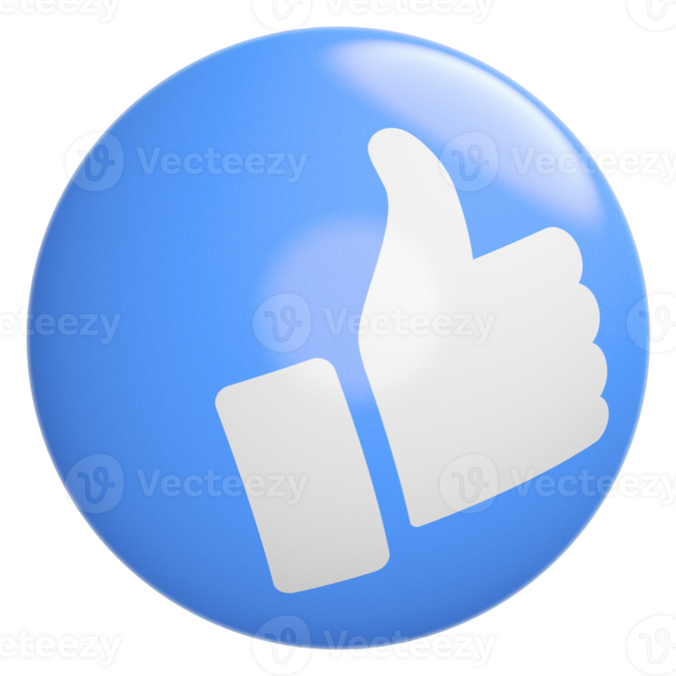 Icon 3D Emoji Like png