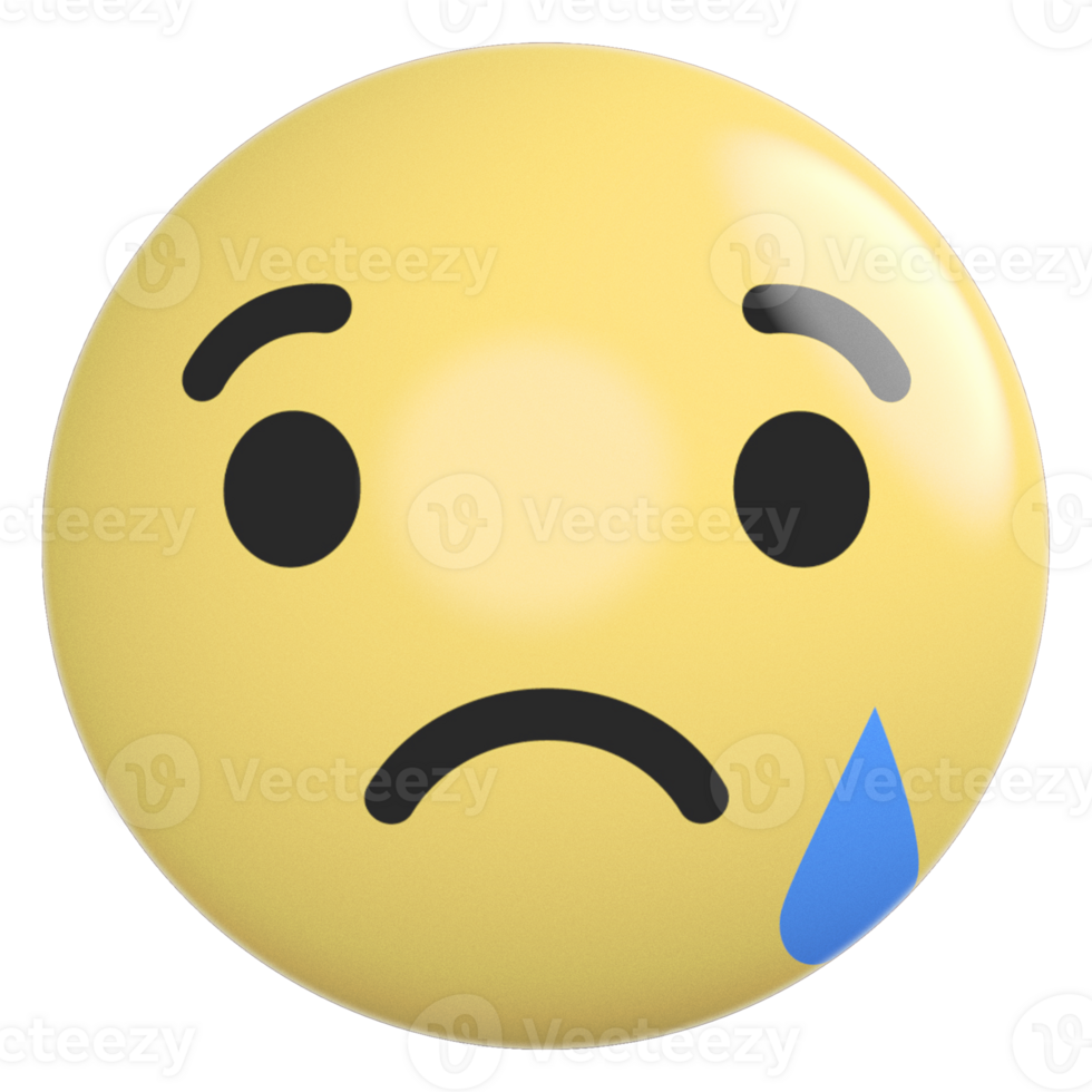 Icon 3D Emoji Sad png