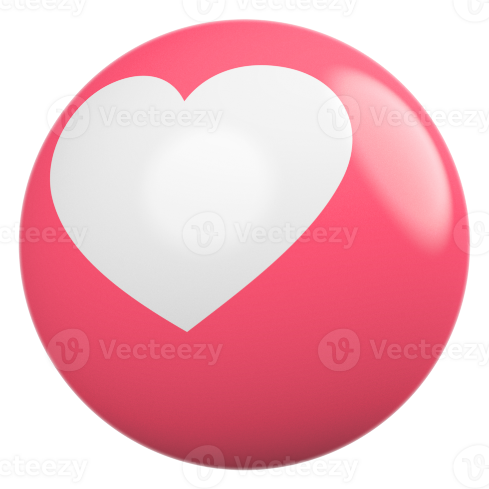 Icon 3D Emoji Love png