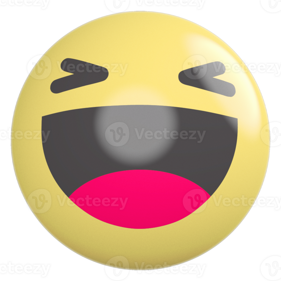 Icon 3D Emoji HaHa png