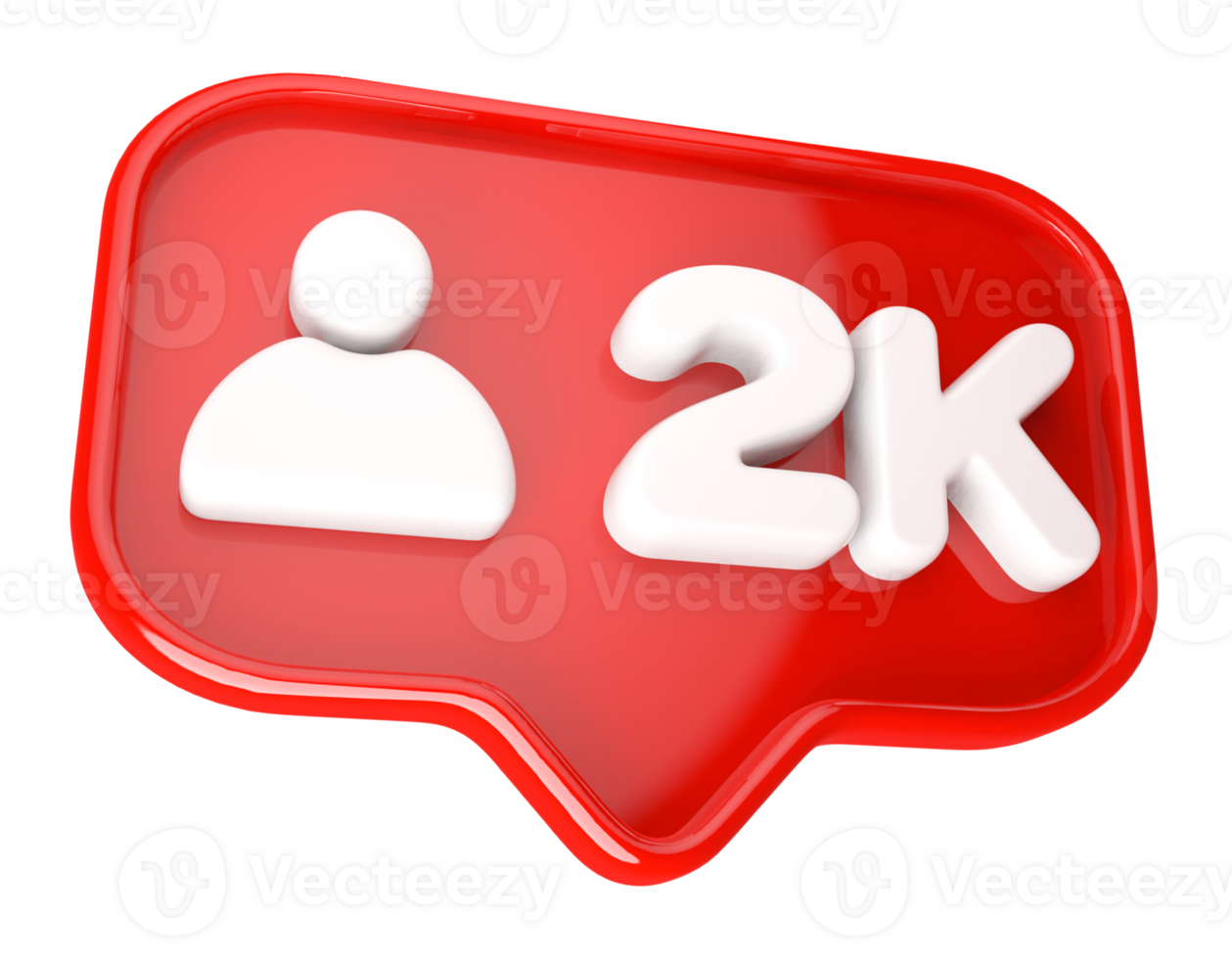 2k Follower 3D icon png