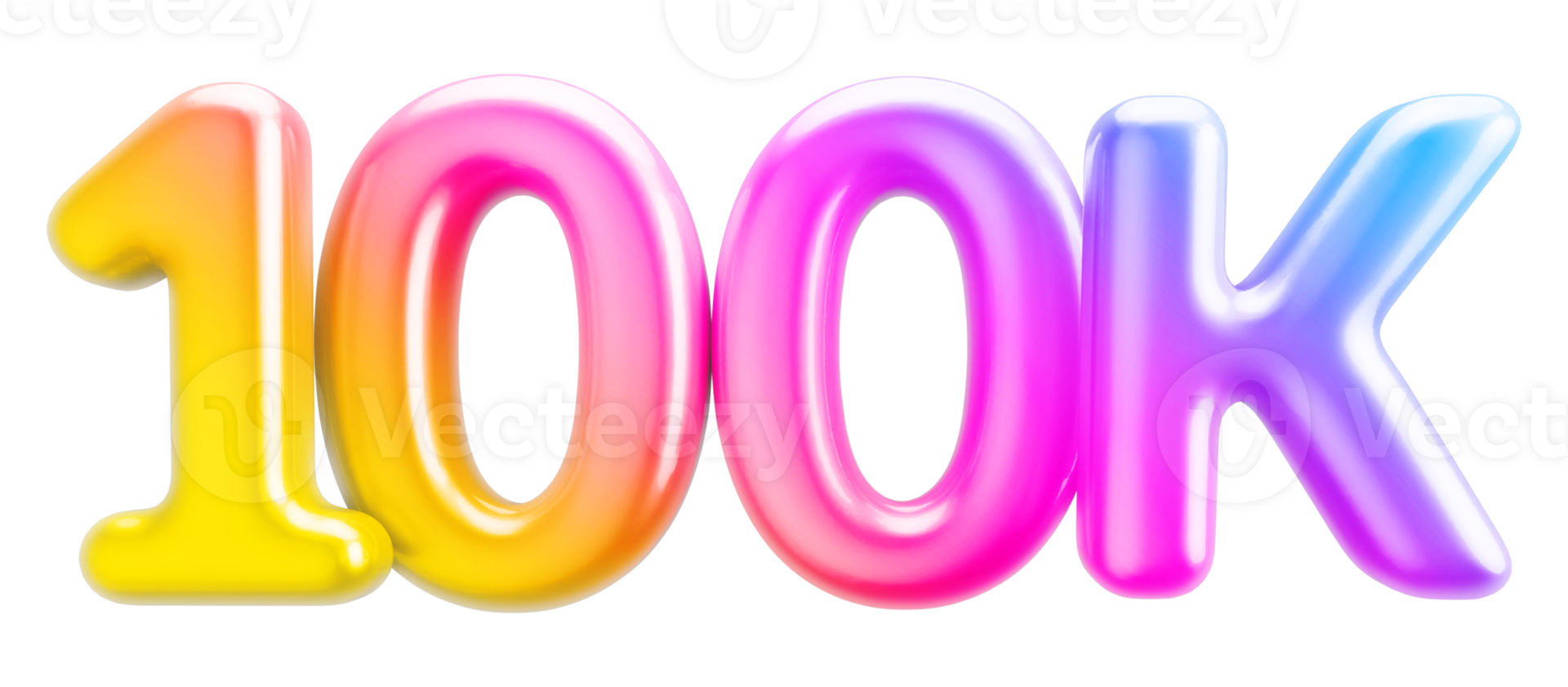 100k Followers Gradient png
