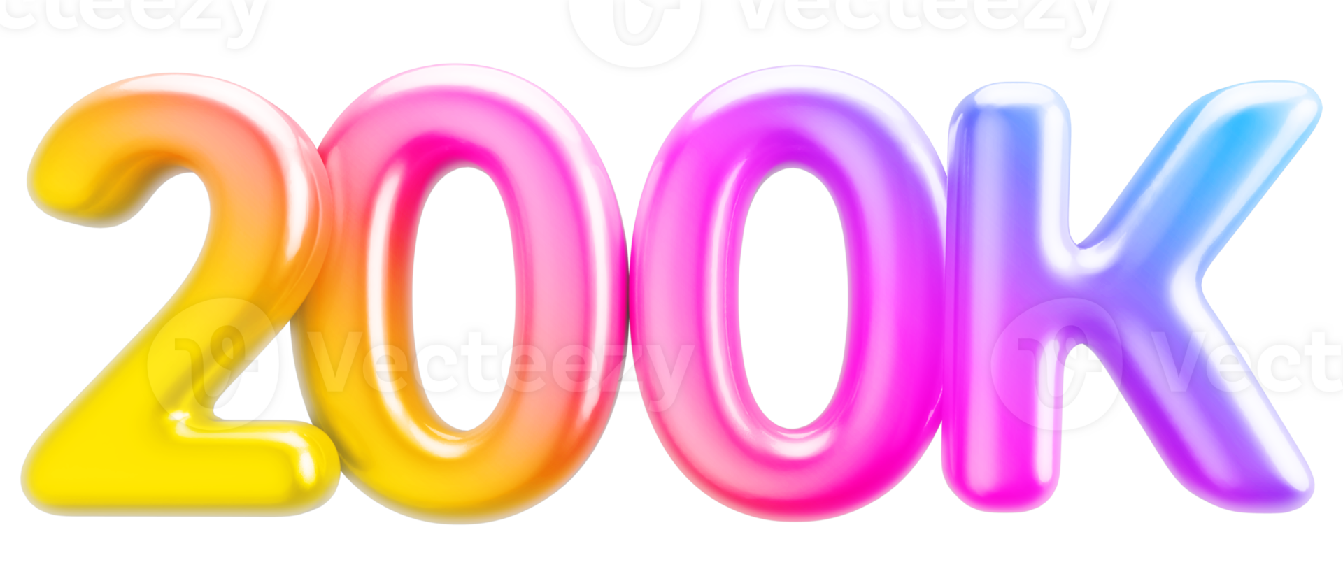 200k Followers Gradient png