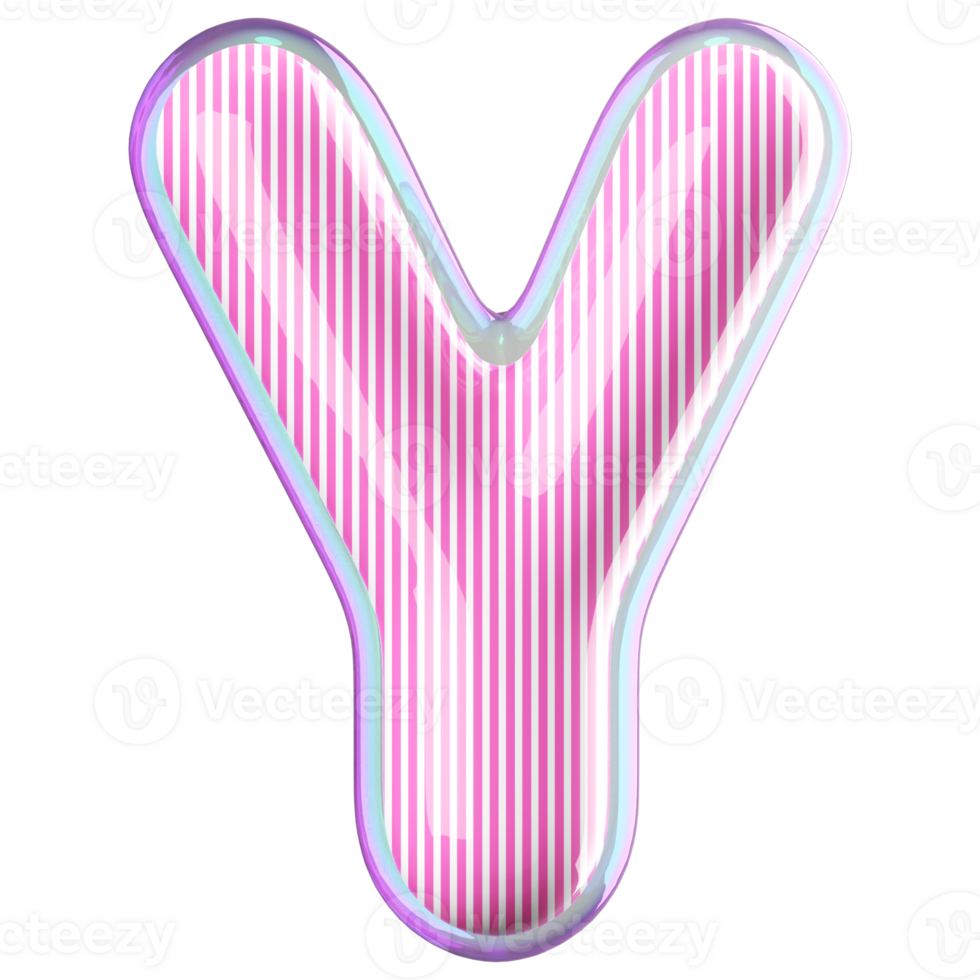 3D Font Letter Y uppercase png