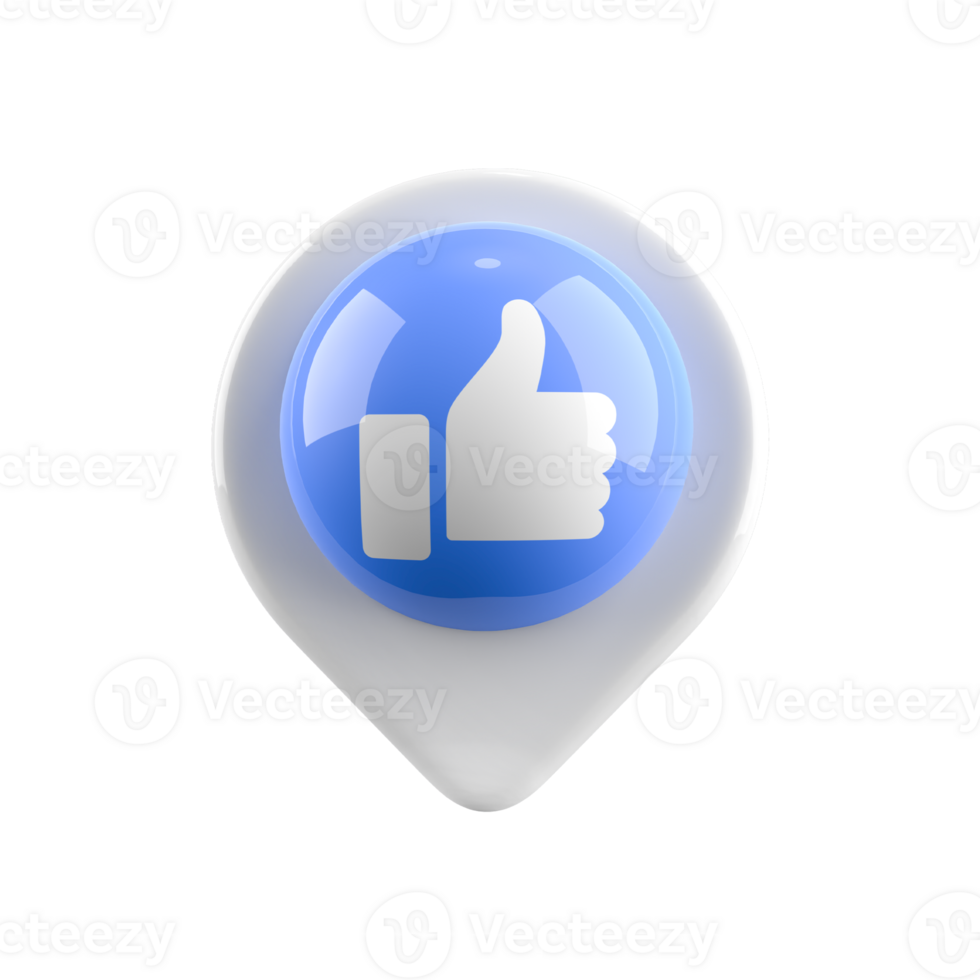 Icon 3D Like png
