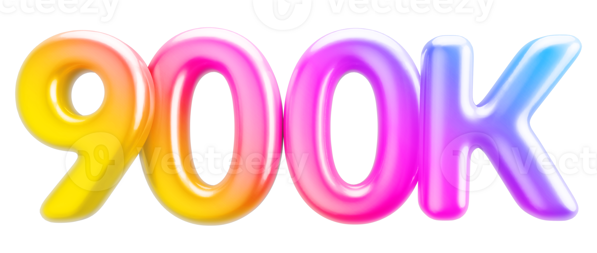 900k Followers Gradient png