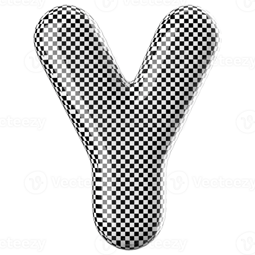 3D Font Letter Y uppercase png