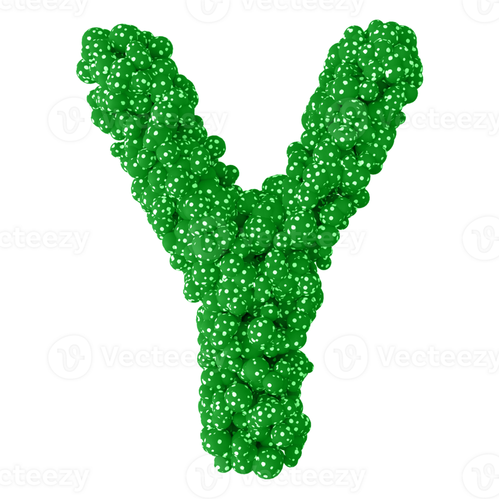 3D Font Letter Y uppercase png