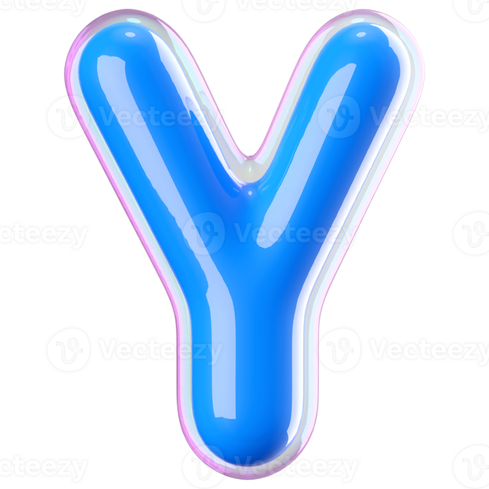 3D Font Letter Y uppercase png