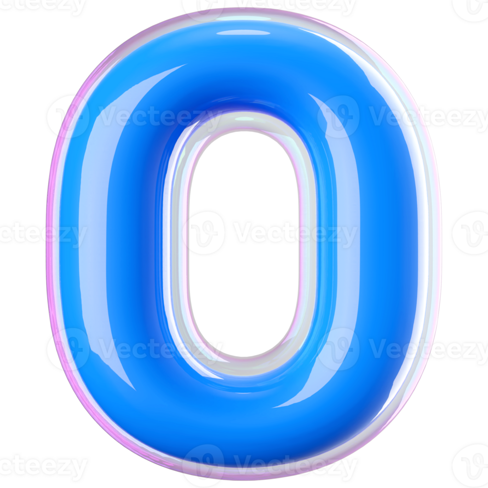 3D Font Letter O uppercase png