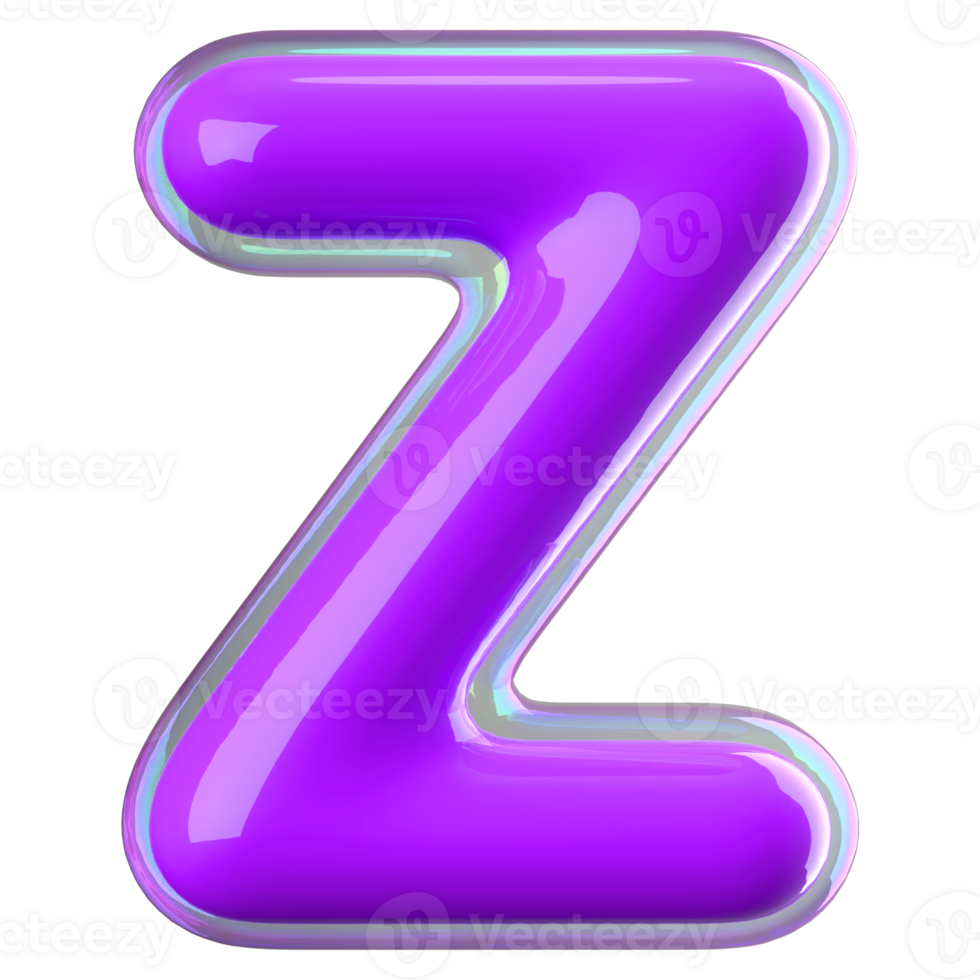 3D Font Letter Z uppercase png