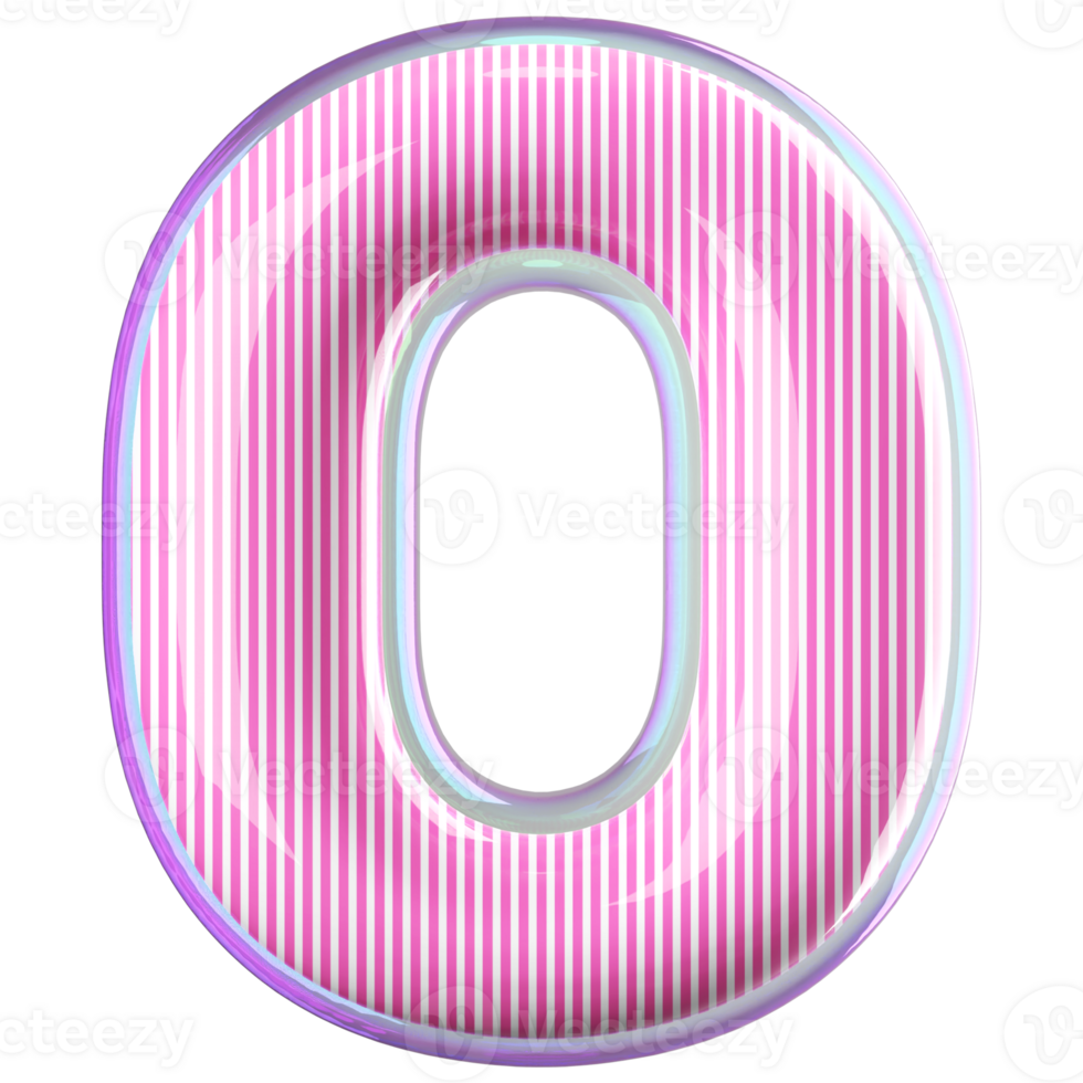 3D Font Letter O uppercase png