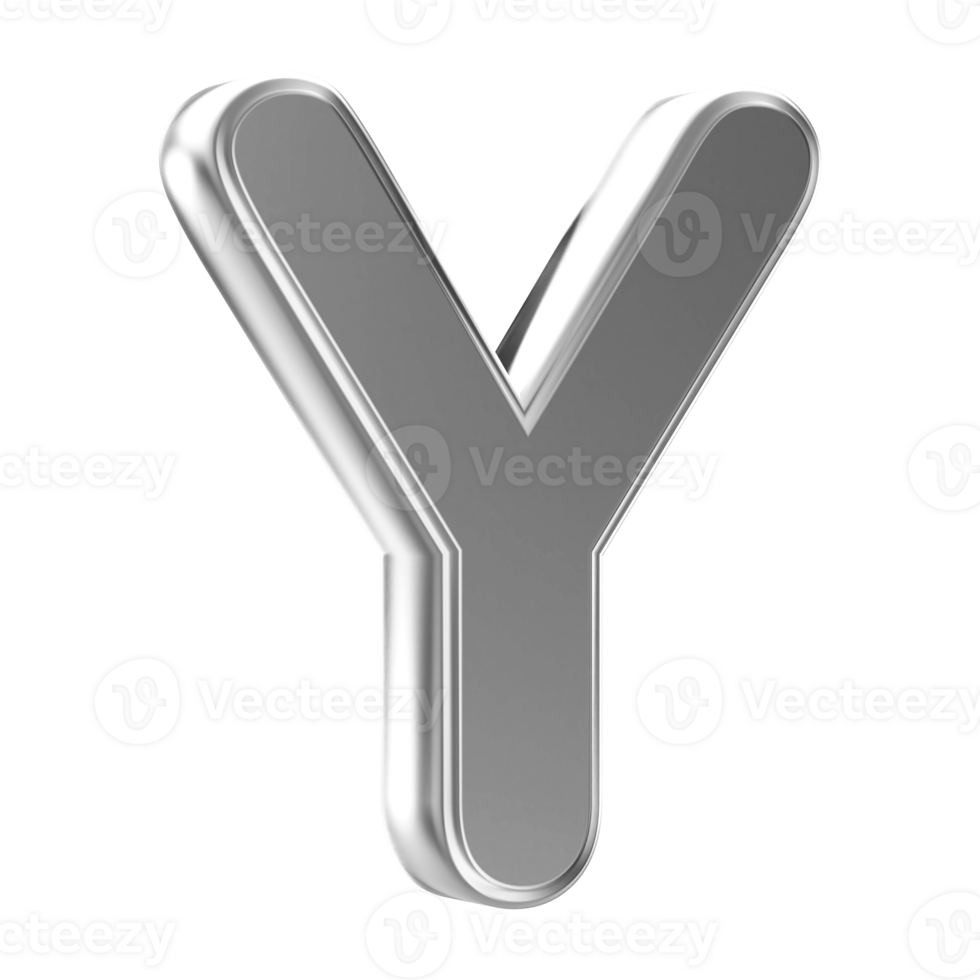 3D Font Letter Y uppercase png