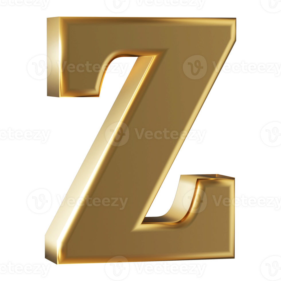 3D Font Letter Z uppercase png