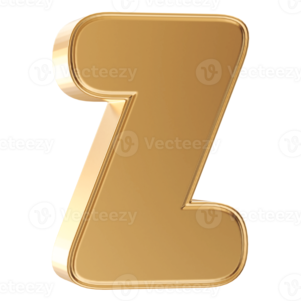 3D Font Letter Z uppercase png